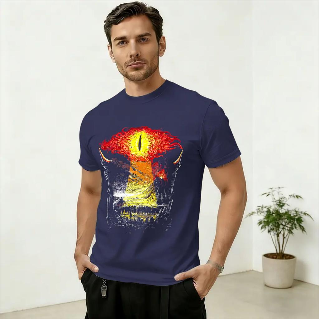 SAURON Art T Shirt for Unisex 100 Cotton Vintage TShirts Round Neck Tee Shirt Short Sleeve Clothes Gift