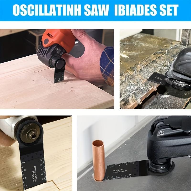 NEWONE 7pcs Oscillating Tool Blade, Multi-tool saw blades Multi Tool Mortar Cutting Saw Blades for tile concrete cutting