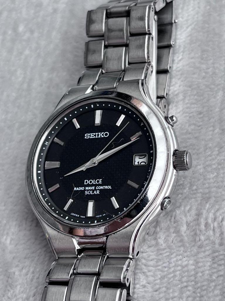 [Б/У] Неисправные рабочие радио-солнечные часы Seiko Dolce 7B22-0AK0