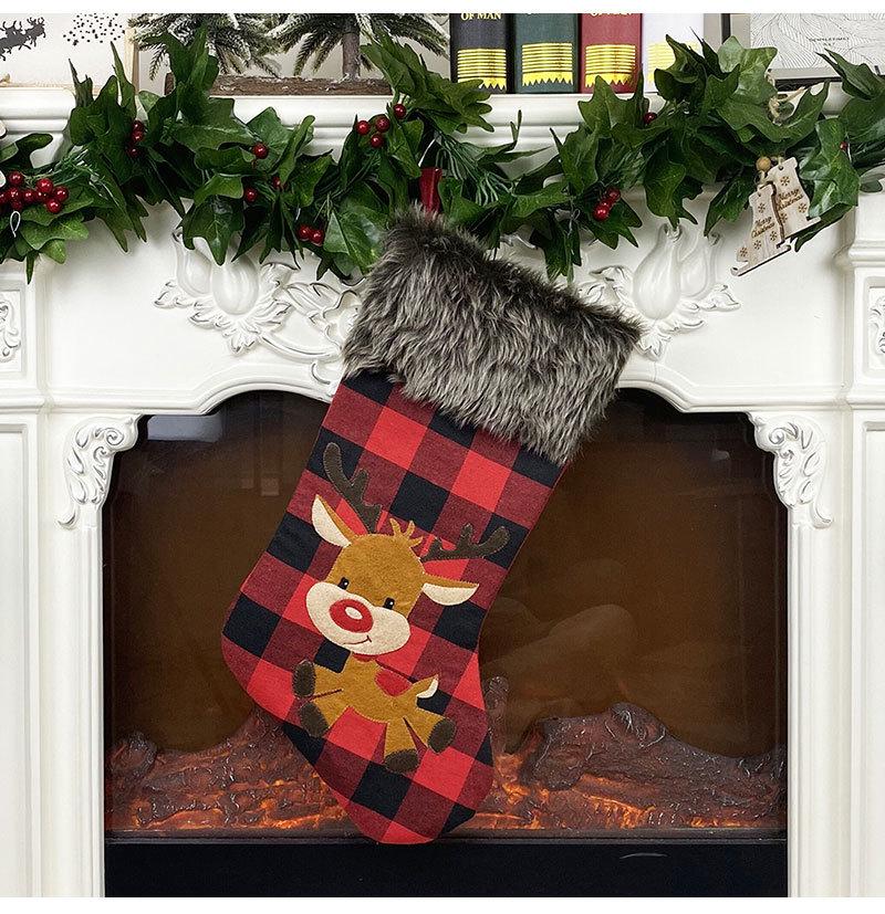Hot Sale Christmas Stocking Gift Bag Christmas Ornaments Christmas Socks Set Christmas Pendant Gift Bag