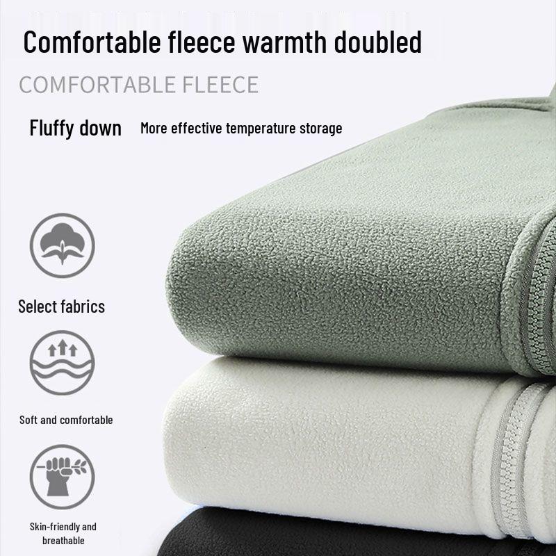 Men's Three-in-One Windproof Waterproof Hooded Mountaineering Jacket - Autumn/Winter Detachable with Plus Velvet