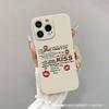 Красный отпечаток губ Английский для iPhone11/12/13/14/15promax Apple 16PROMAX чехол для телефона