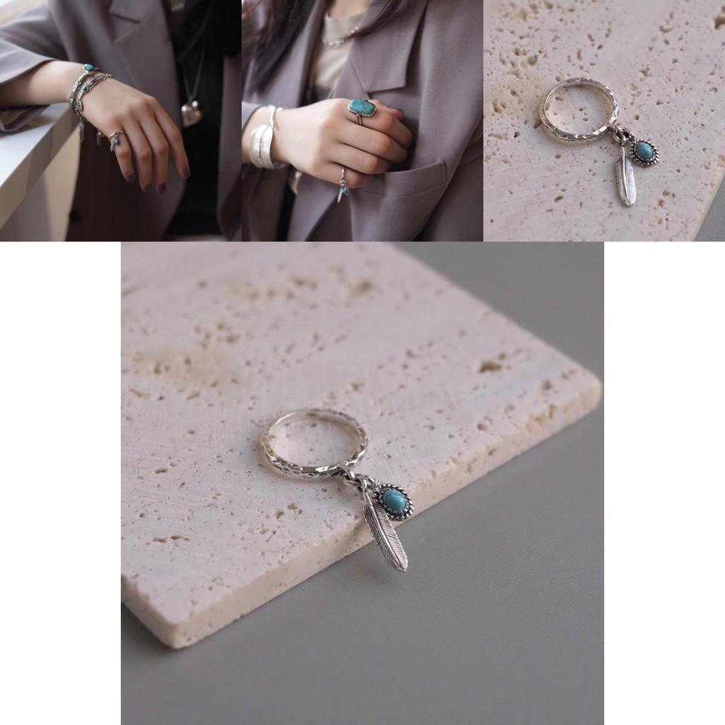 Стильное геометрическое открытое регулируемое медное кольцо для женщин с винтажным дизайном в виде пера ястреба