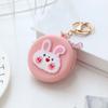 Kid Gift Cartoon Round Silicone Headset Bag Wallet Change Pouch Bag Coin Purse