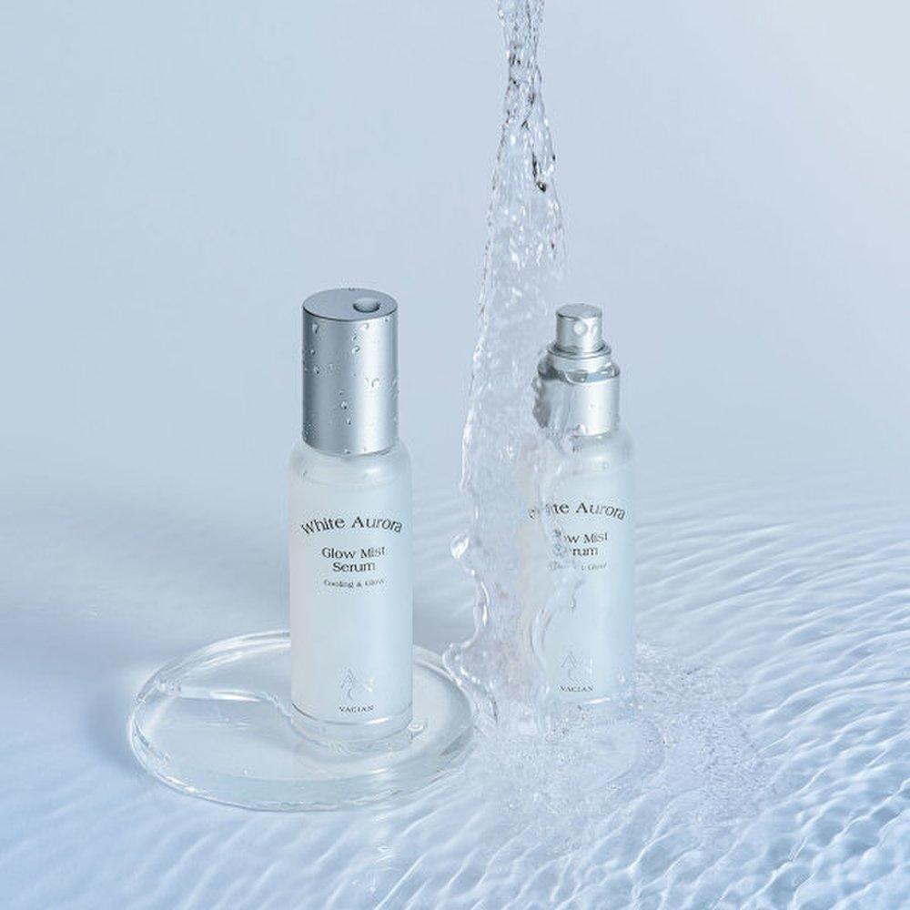 Basian White Aurora Radiance Mist Serum 100 мл Веганский гипоаллергенный внутренний увлажняющий успокаивающий спрей-спрей
