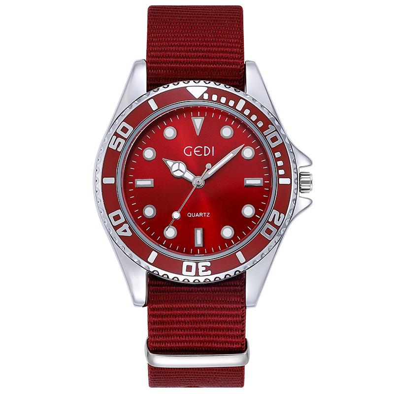 Fashion high-end cloth strap temperament women waterproof watch support
