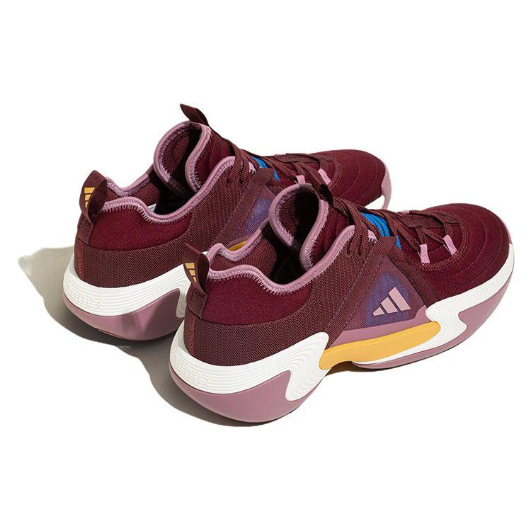 Adidas Exhibit Select Круглый носок Шнуровка Нескользящие Износостойкие Амортизирующие Низкие Баскетбольные Кроссовки Женские Кроссовки Красный Розовый IE9323