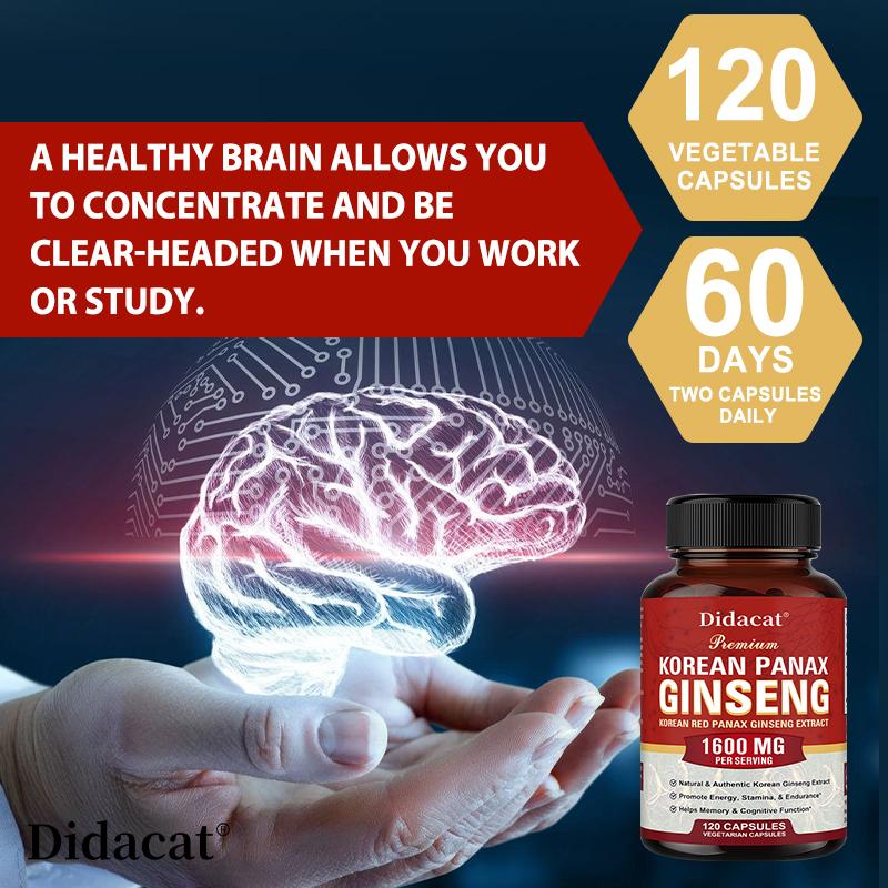 An energy-boosting dietary supplement. Helps maintain good memory. 120 capsules.