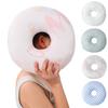 Ear Piercing Pillow for Side Sleepers Soft Donut Pillow with Hole for Ear Pain Relief Pressure Sores O-Shaped Side Sleeping Pillow for Adults