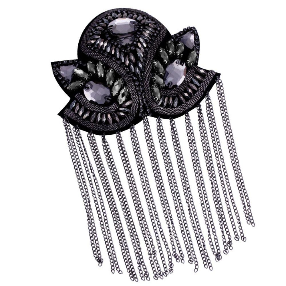 Rhinestone Fringe Shoulder Mark Brooch Shoulder Flash Jewelry Theatre Armband  Party