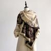 Luxury Ultra-Soft Imitation Cashmere Scarf for Women Winter Thickened Jacquard Wrap Shawl with Stylish Patterns