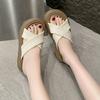 Slippers New Trendy Ins Wind Non-slip Cross 2025 Summer Thick Bottom Heightening One-word Drag Women's Shoes Cool Outside the Beach
