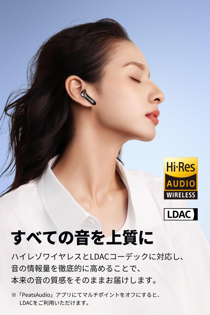 SOUNDPEATS Air5 Lite Wireless LDAC Support can be Disabled in the Bluetooth Fast Up to 30 Hours of IPX5 Dedicated Game Movie Mode Gold Award