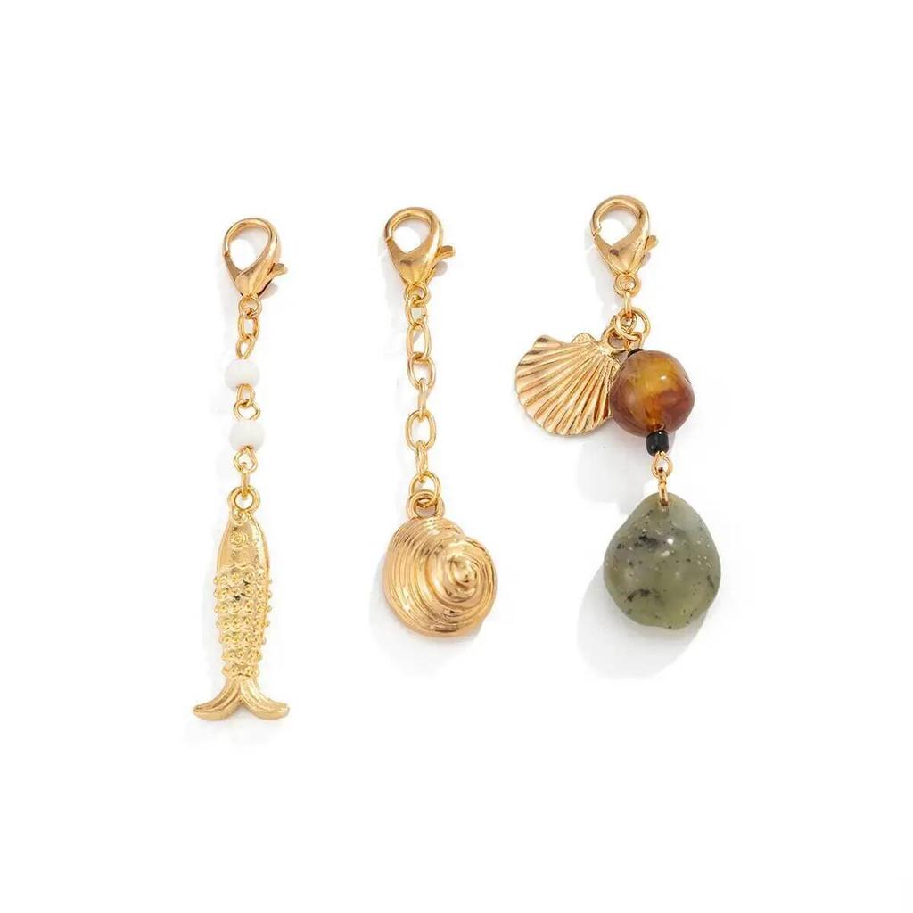 SHIXIN Vintage Creative Beaded Fish Conch Scallop Pendant Chest Chains Women Boho Summer Sexy Bikini Bra Chain Body Jewelry Gift