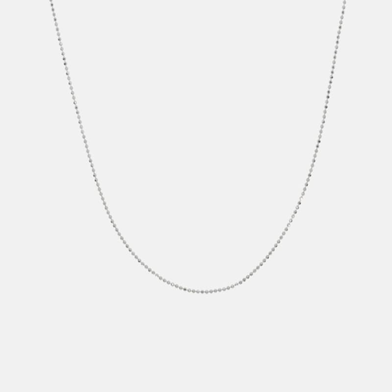 Тонкое серебряное колье EIGHTMORE в горошек