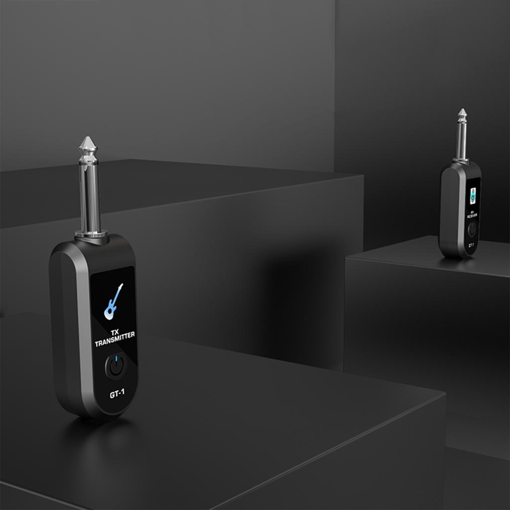 Беспроводной аудиопередатчик-приемник для гитары 2,4G с точным звуком, перезаряжаемая цифровая гитарная система для электроинструментов