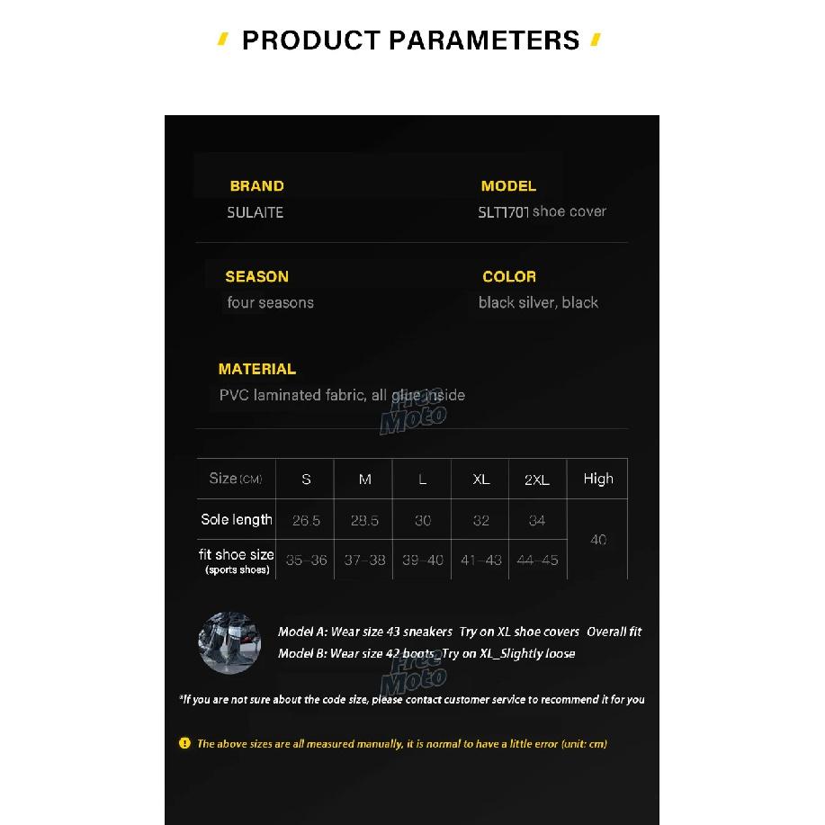 Motorcycle Waterproof Outfit Shoes Cover Motorcyclist Accessories Non-SlipThickened Wear-Resistant Outdoor Foot Gear Rain Boots