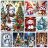 Christmas Diamond Painting Snow Deer Christmas Tree Snowman Diamond Embroidery Painting Creative Crafts Home Decor Gift  5D DIY