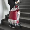 Shopping bag, shopping trolley, on wheels, foldable, strong, solid, waterproof