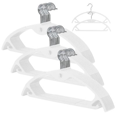 Artifi Набор вешалок с соединительными крючками для вешалок для белья для хранения 30 штук Нескользящие, не оставляющие следов Костюмы, сушка, вращение на 360 градусов, тонкие,
