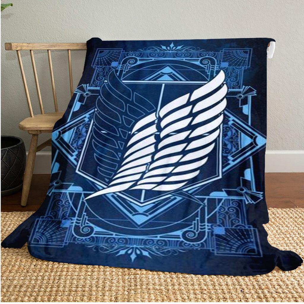 Attack on Titan Soft Comfortable All Seasons blanket Sofa Office Naps blanket Outdoor Travel throw Perfect Gift