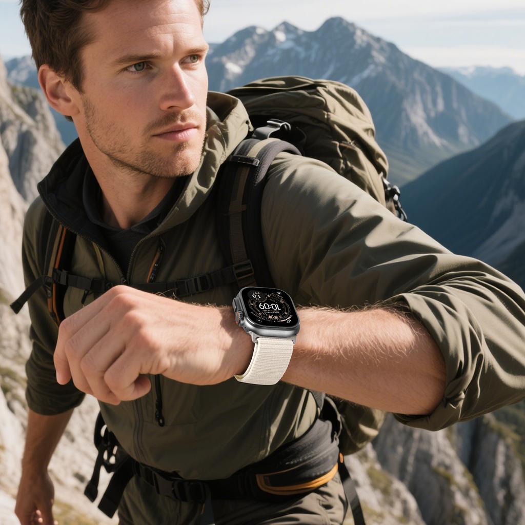 Спортивная петля для ремешка Apple Watch Серии 11/10/9/8/7/6/SE/Ultra 3 49мм 46мм 45мм 44мм 42/41/40мм Браслет Ремешок Correa iWatch Strap