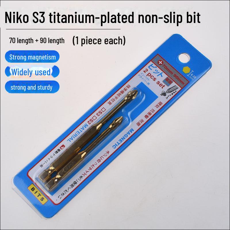 Противоскользящая ударная отвертка с прочной магнитной крестообразной головкой и зубчатой пневматической отверткой Ручная дрель