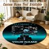 Round Rug Custom NameGeorge Russell Pattern Non Slip Carpet Home Floor Decor
