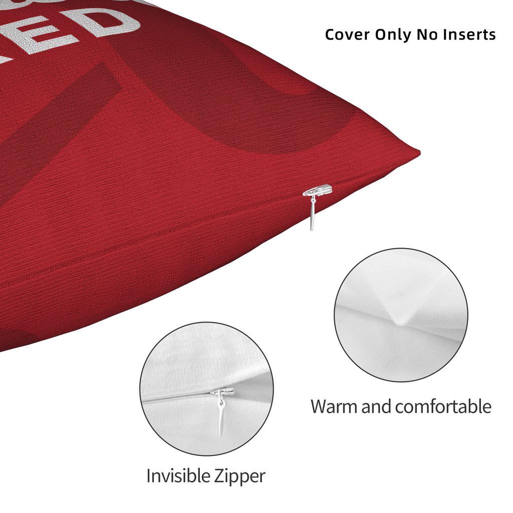 Red R-Rickard Beer Pillow Case Comfy Pillow Cover For Living Room Sofa Retro Trendy Pillowcases