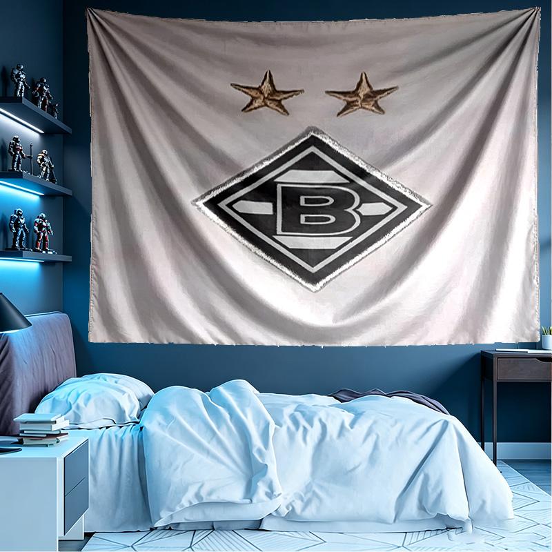 Borussia Monchengladbach Print Tapestry, Lightweight Wall Hanging, for Bedroom, Dorm, Living Room, Home Art Decor, Birthday Christmas Gift for Friends