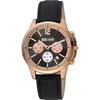 Montre - JUST CAVALLI - JC1G175L0235 - Кварц - Cuir Noir - Boîtier Acier 42 мм