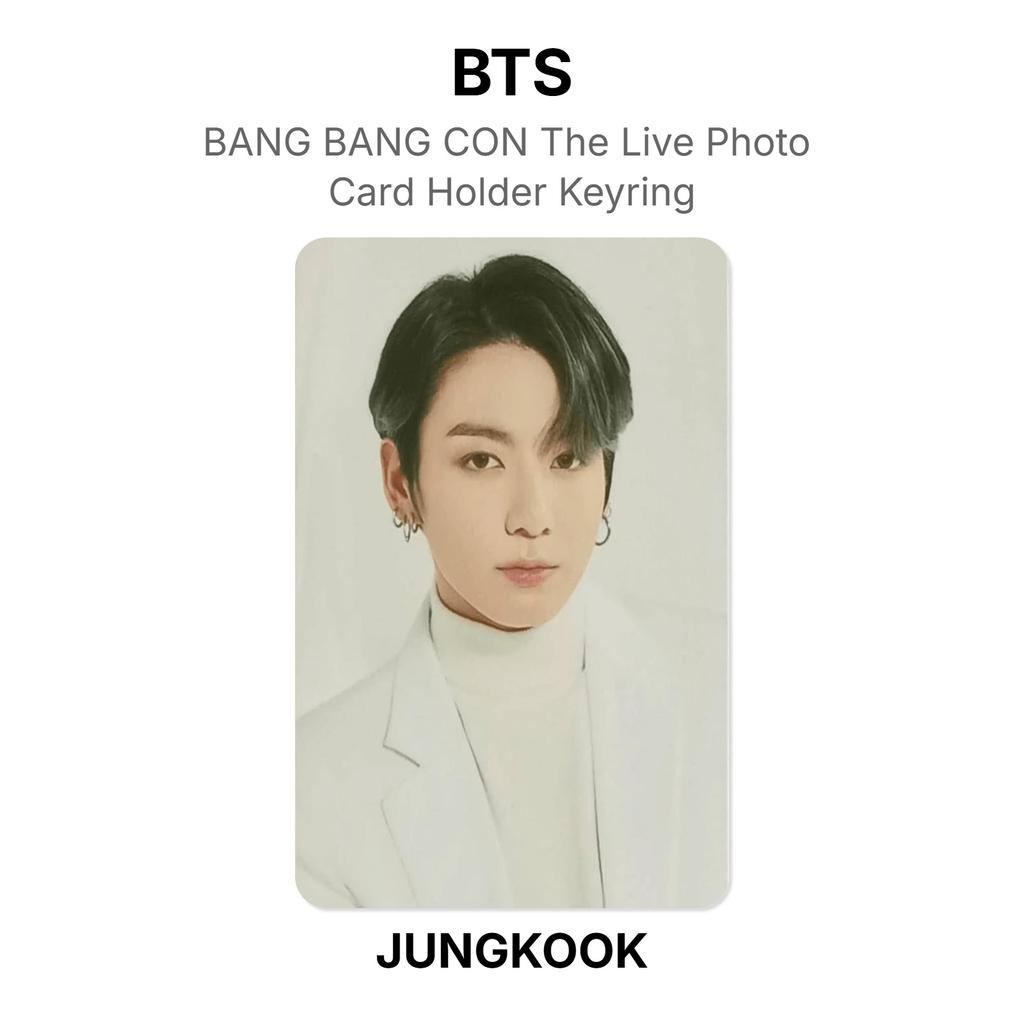BTS BANG BANG CON Держатель для фотокарточек с живыми фото Брелок Официальная фотокарточка