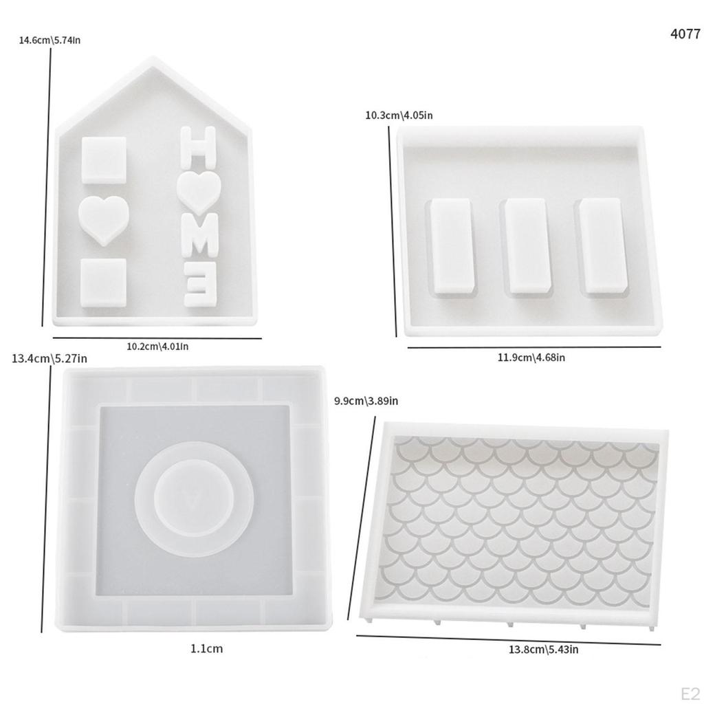 Xmas House Silicone Model Resin Crafts Christmas Soap Candle