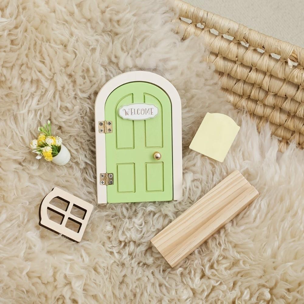 Creative Fairy Elf Door Glows in The Dark Window Mouse Hole  Baby Room Wall Decoration