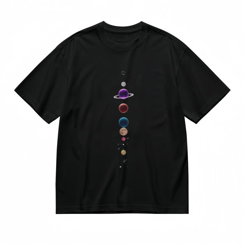 Women's Breathable All-Season Classic T-Shirt Mens Womens Tees Top Galactic Adventure Space Print Tee