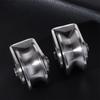Heavy Duty V Groove Pulley Smooth Rolling 304 Stainless Steel Pulley  Wire Rope Rail