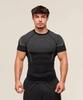 Мужская дышащая компрессионная футболка GYMSHARK с коротким рукавом, для тренировок, быстросохнущая