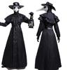 Halloween Plague Doctor Cape Cape Robe Costume Beak Mask Steampunk Ball Costume