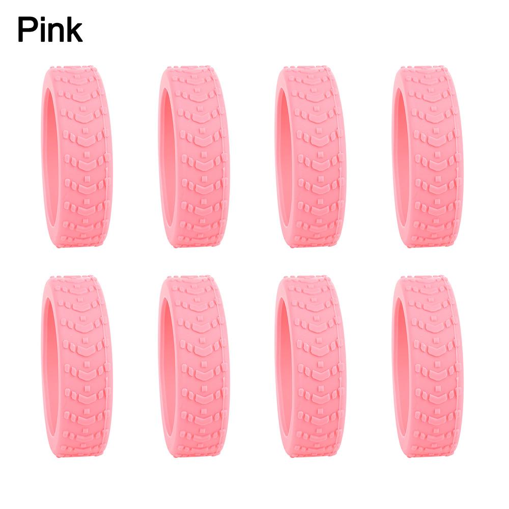8PCS/Set Silicone Suitcase Wheels Protection Cover Trolley Box Casters Cover Luggage