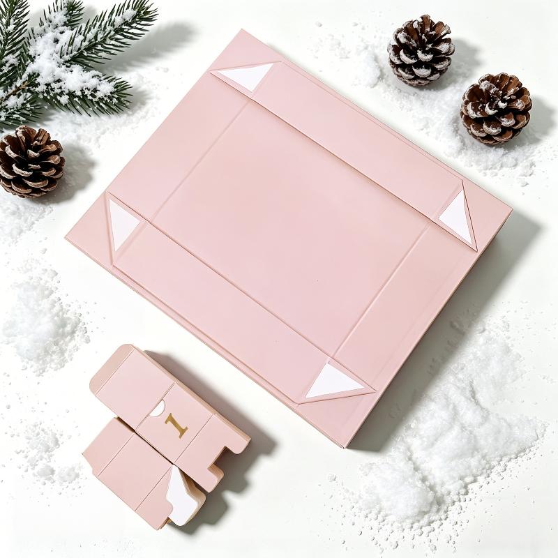 DIY Reusable 24 Slot Christmas Countdown Calendar Box Empty Xmas Gift Organizer for Home Party Favors Holiday Decorations