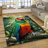 Красочный ковер с попугаем, ара, волнистым попугайчиком, птицей, ковер для дома, гостиной, спальни, дивана, коврик для двери, детский коврик, нескользящий напольный коврик