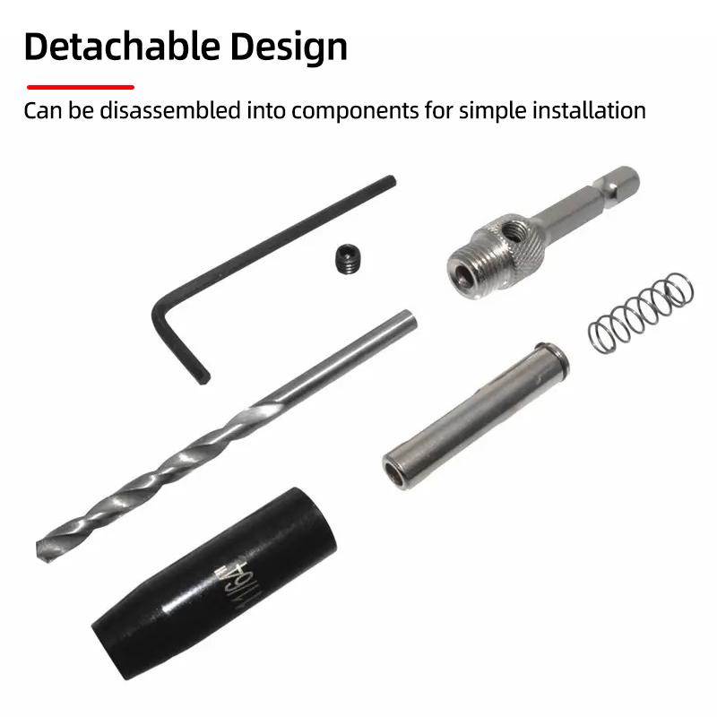 1Pc/2Pcs HSS Self Centering Hinge Twist Drill Bits 9/64" 5mm Window Doors Screw Hole Saw Woodworking Reaming Cabinet Tool Set