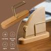 Walnut Filter Paper Rack Holder Coffee Accessory Stand Capacity of 35 Pcs Paper Storage Durable for Fan Shape V Shape Home Decor