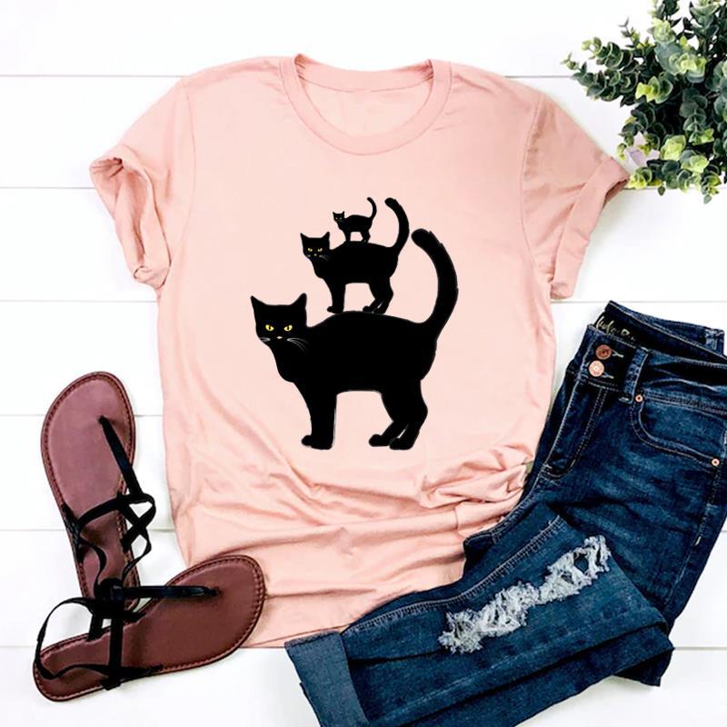 Halloween Thanksgiving Hexenbiest Print ShortSleeved TShirt Aesthetic Graphic Harajuku Top for Women