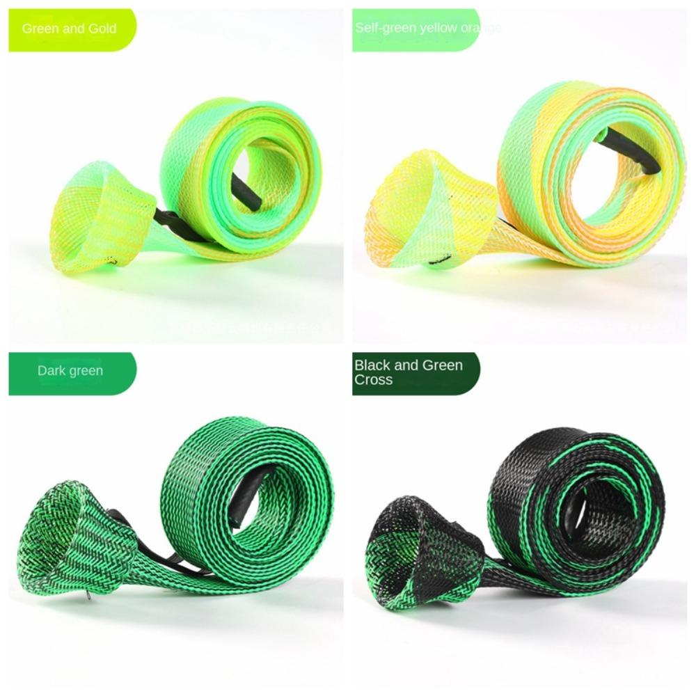 Braided Mesh Fishing Rod Protector Telescopic Spinning Rod Sleeve Sea Fishing Tools