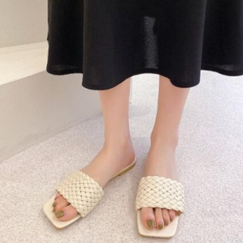New Arrivals Open Run Flat Casual Women Slippers Office Shoes Summer 5 Colors