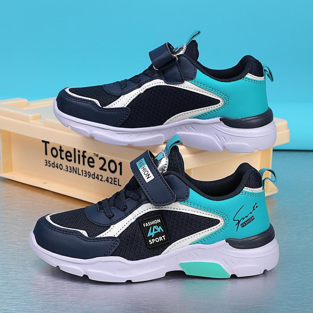 Легкие дышащие спортивные кроссовки для детей на весну и осень с подошвой из ЭВА - Унисекс беговая обувь