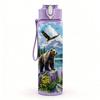 1PC Eagle Mountain Wild Nature Art 750ml Color Plastic Sports Water Bottle Leakproof Flip Straw Lid Suitable for Sports Office Home Use