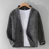Men Jackets Oversize Spring Casual Linen and Cotton Safari Suits for Men Clothing Solid Color Blazers