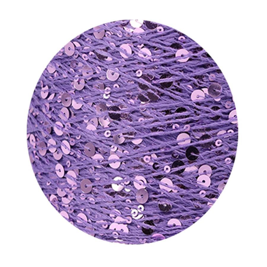 50 г/моток 140 м хлопчатобумажная пряжа для ручного вязания с пайетками 3 мм+6 мм для самостоятельного вязания женского шерстяного свитера, шапки и шарфа